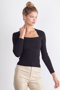 Eve Ribbed Knit Top