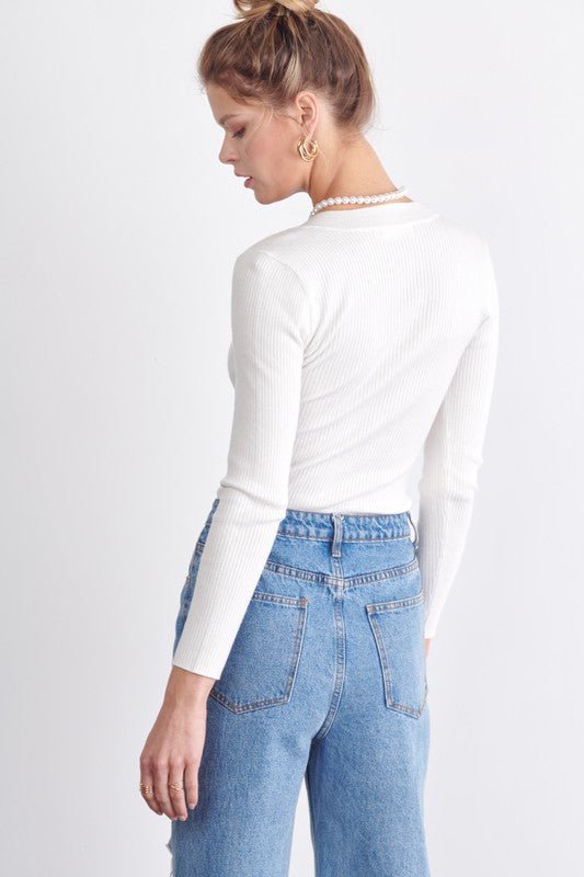 Eve Ribbed Knit Top