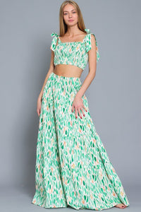 Melody Smocked Crop Top