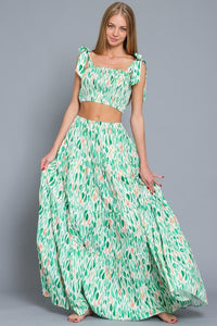 Melody Smocked Crop Top