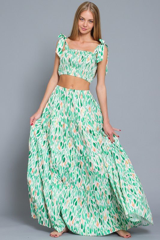 Melody Smocked Crop Top