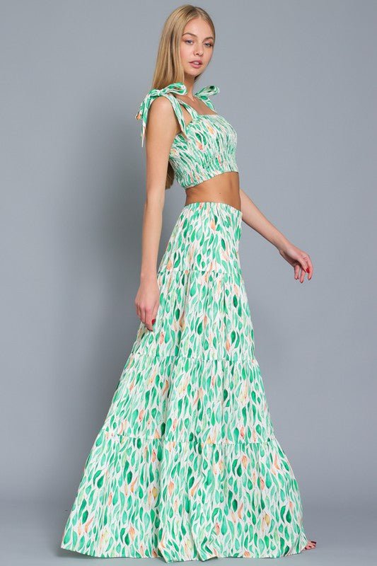 Melody Smocked Crop Top