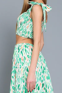 Melody Smocked Crop Top