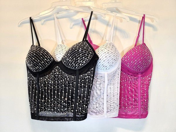 Vegas Nights Top - White