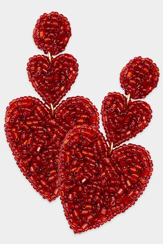 Tiered Hearts Earrings