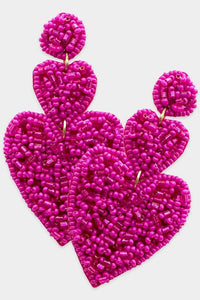 Tiered Hearts Earrings