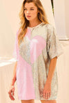 Sequin Heart Tunic Dress