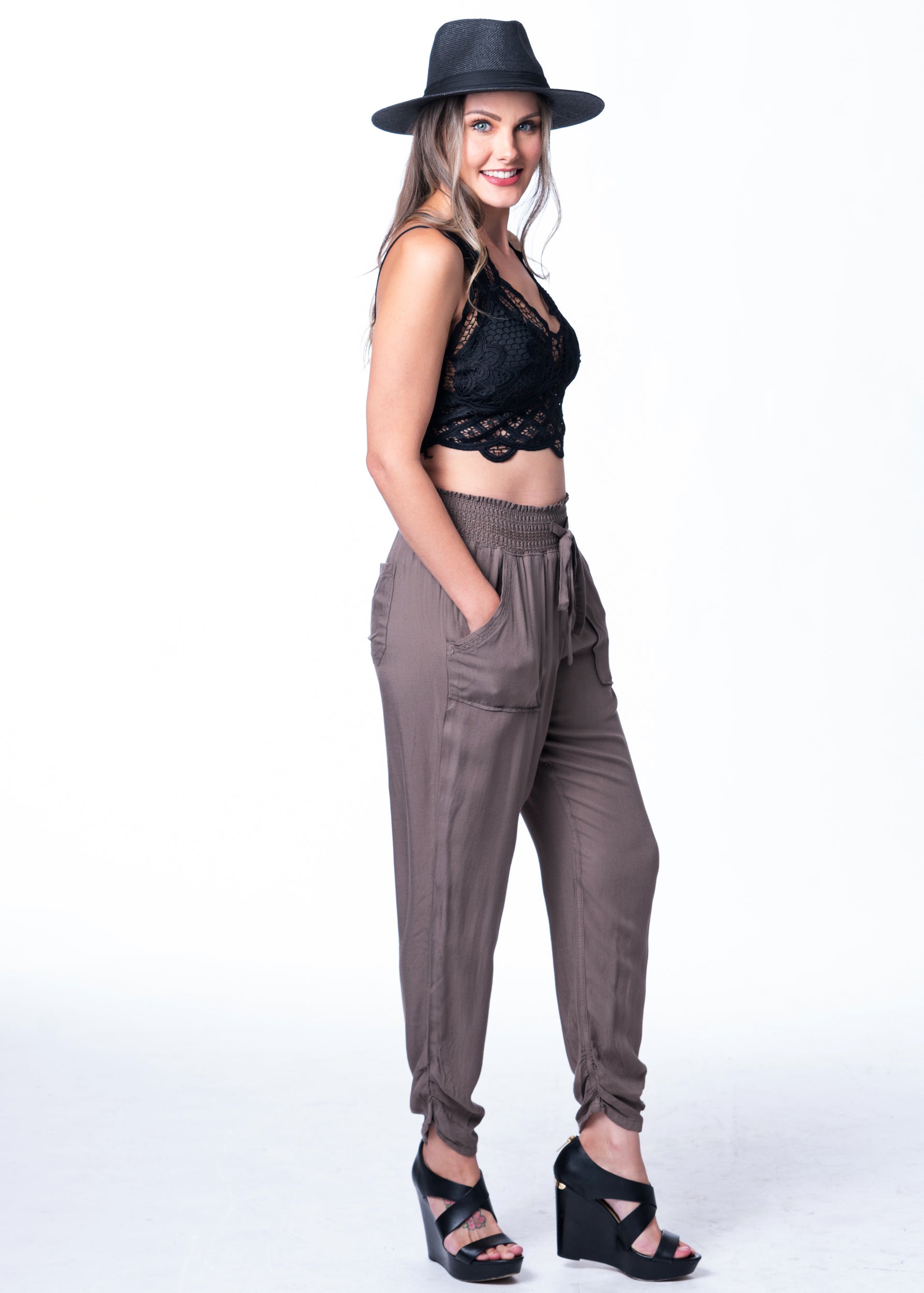 ONE LEFT!!! Panama Fedora-Black