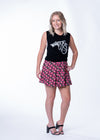 Sassy Ruffle Mini Skirt-Fuchsia