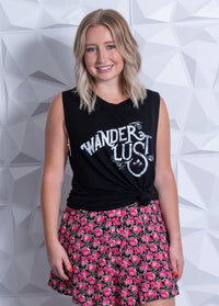 Sassy Ruffle Mini Skirt-Fuchsia