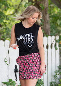 Sassy Ruffle Mini Skirt-Fuchsia