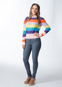 High Rise Grey Denim Skinny Jean