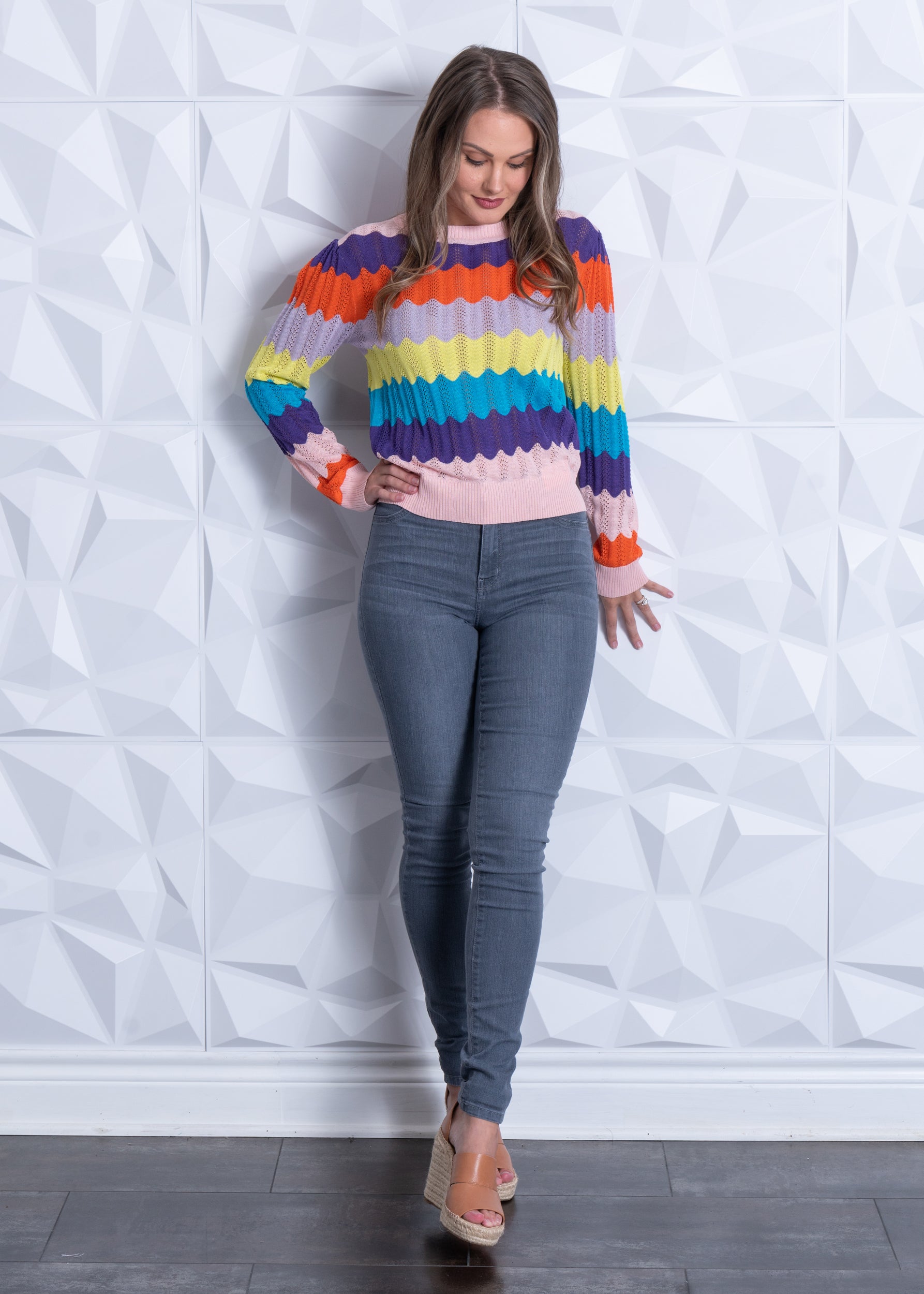 High Rise Grey Denim Skinny Jean