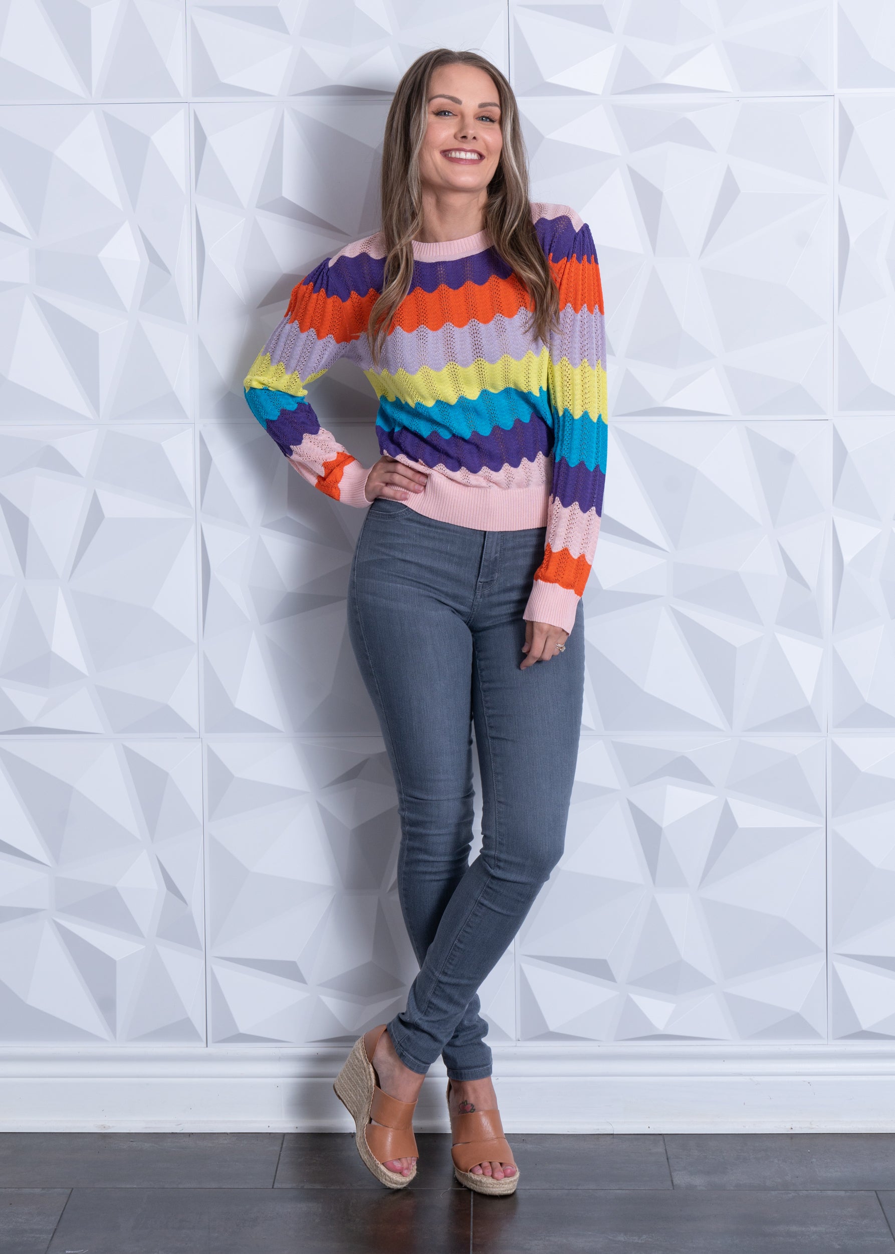 High Rise Grey Denim Skinny Jean