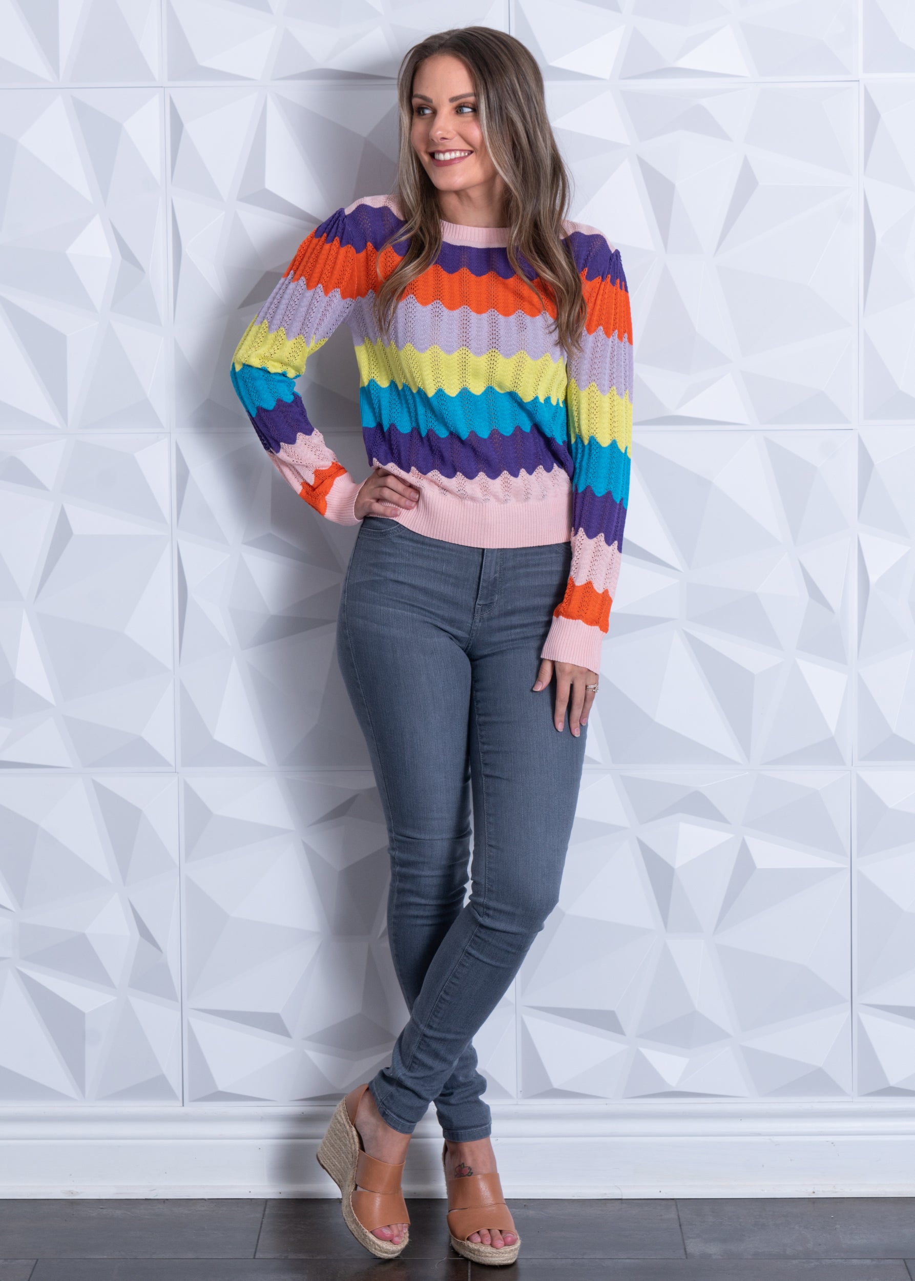 High Rise Grey Denim Skinny Jean