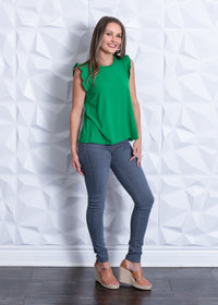 High Rise Grey Denim Skinny Jean