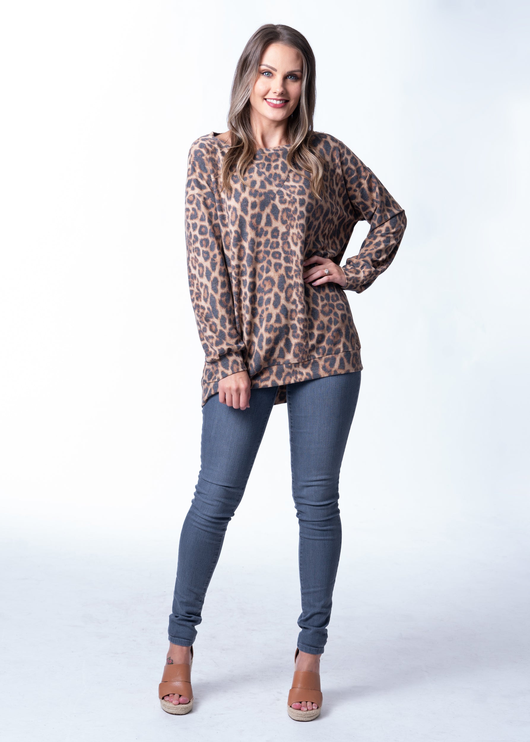 High Rise Grey Denim Skinny Jean