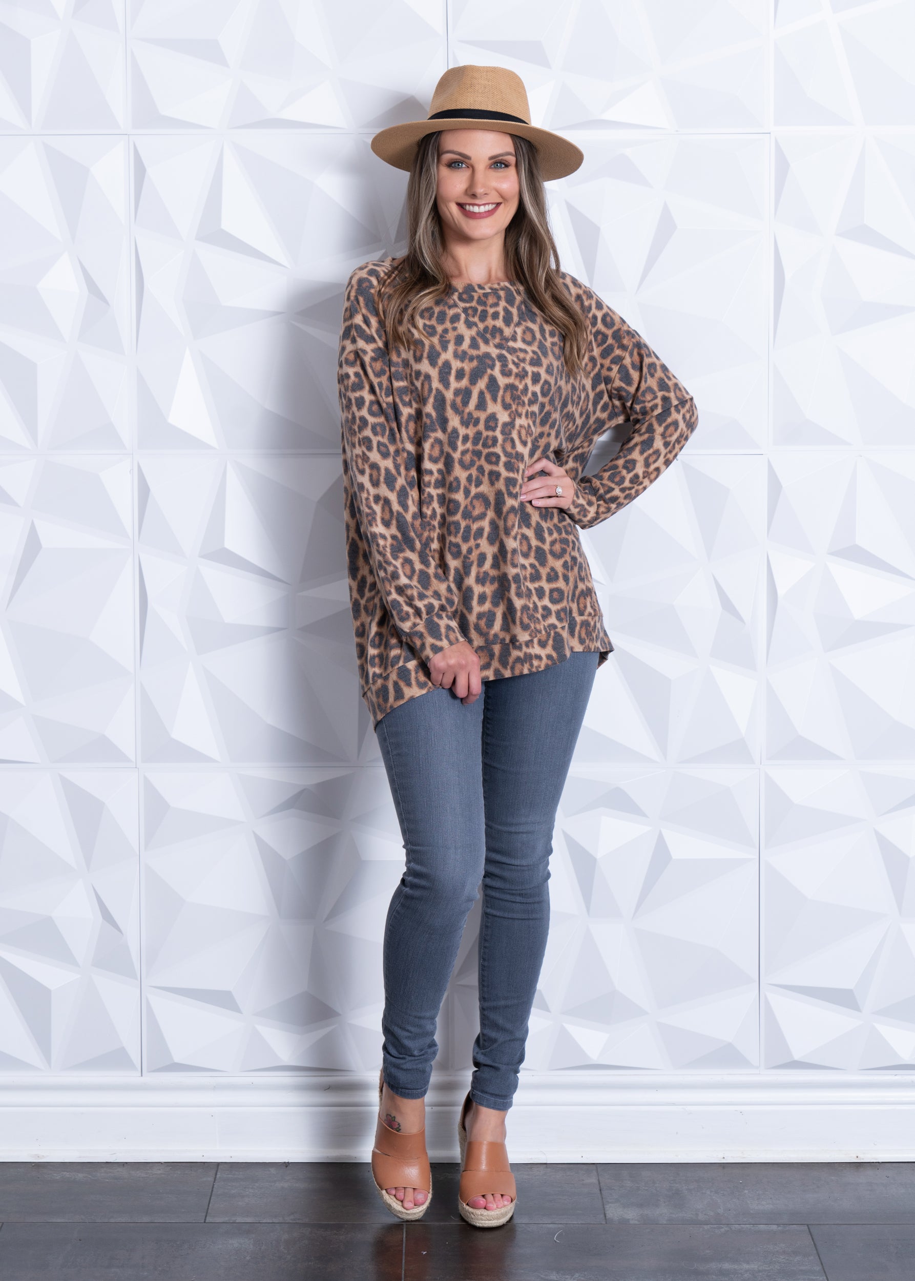 High Rise Grey Denim Skinny Jean