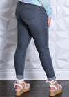 High Rise Grey Denim Skinny Jean