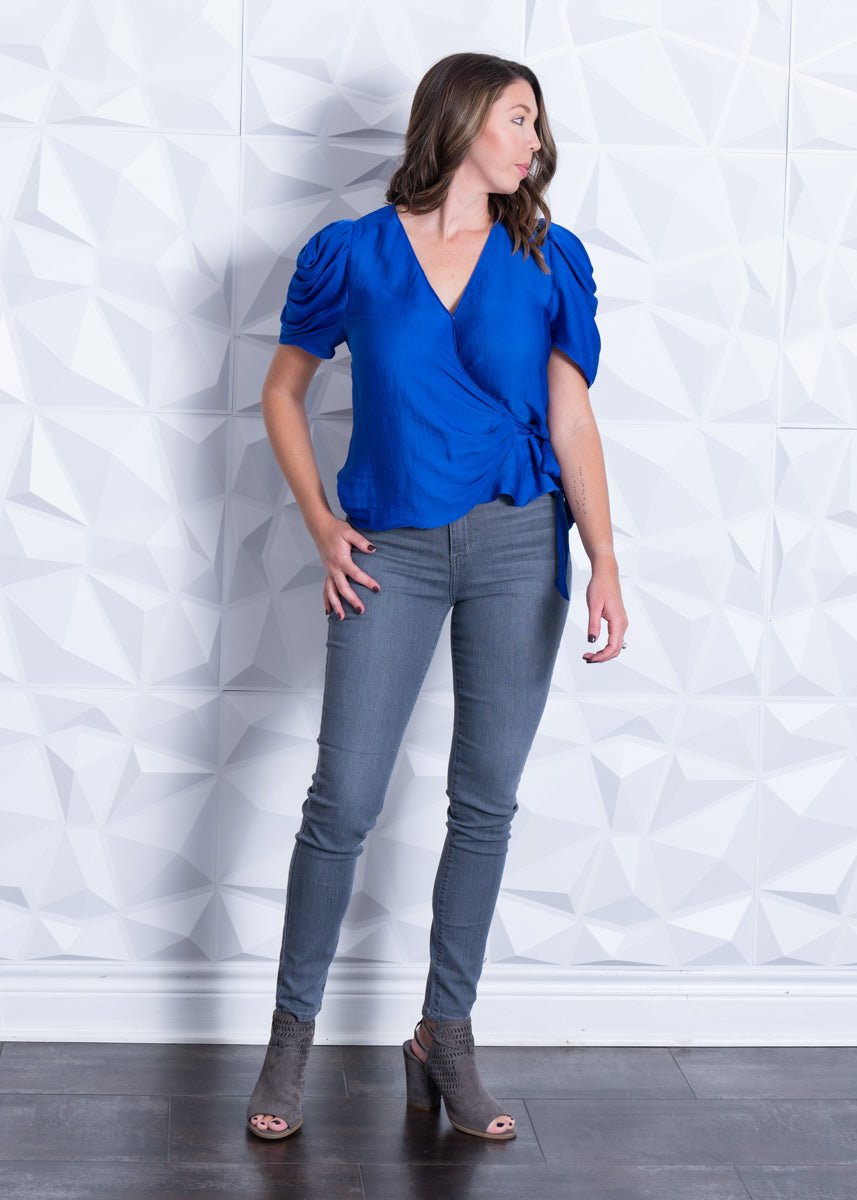 High Rise Grey Denim Skinny Jean