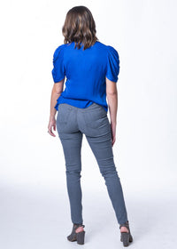 High Rise Grey Denim Skinny Jean