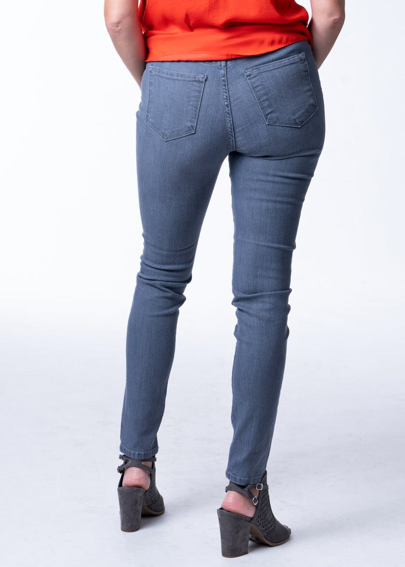 High Rise Grey Denim Skinny Jean