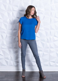 High Rise Grey Denim Skinny Jean