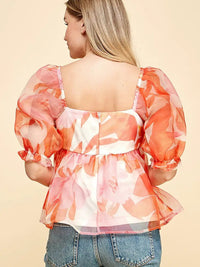 Floral Organza Blouse