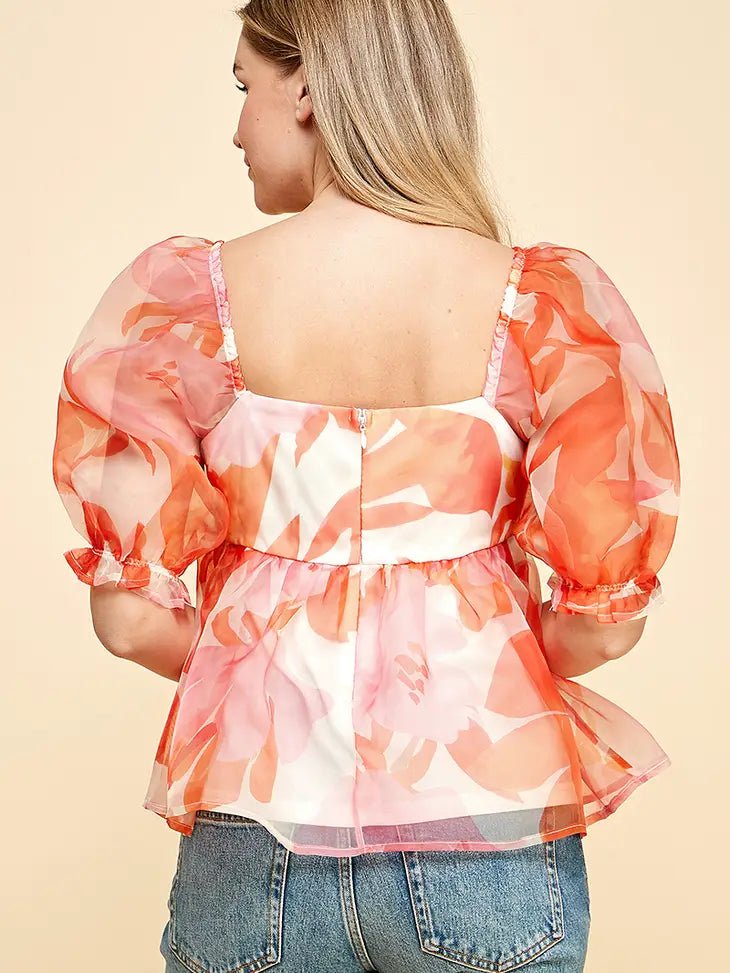 Floral Organza Blouse
