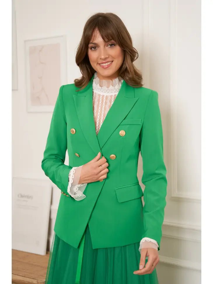 Natasha Fitted Blazer - Green