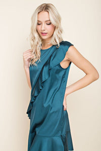 Asymmetrical Ruffle Dress