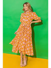 Woven Printed Midi Dress