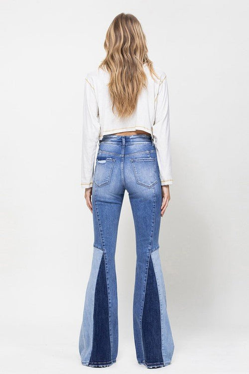 Panel Flare Jeans