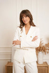 Natasha Fitted Blazer - White