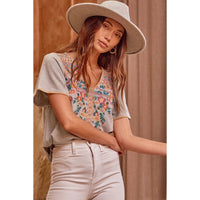 Floral Embroidered Blouse