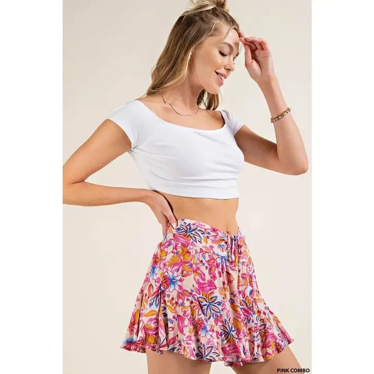 Garden Party Floral Skort