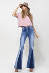 Panel Flare Jeans