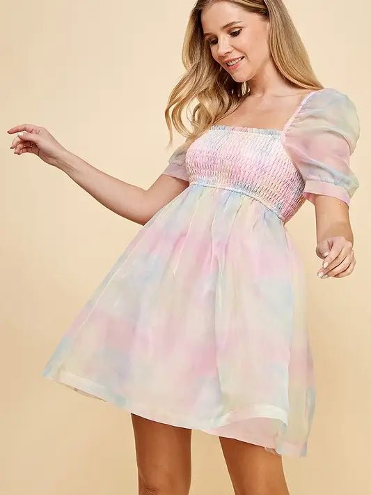 Pastel Baby Doll Dress Small Pastel Baby Doll Dress Small