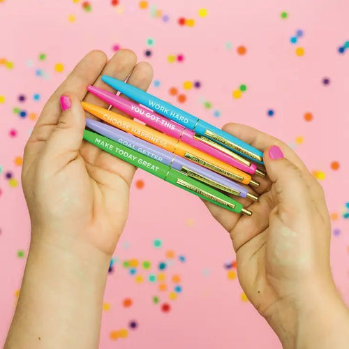 Motivational Pen Set - Pink