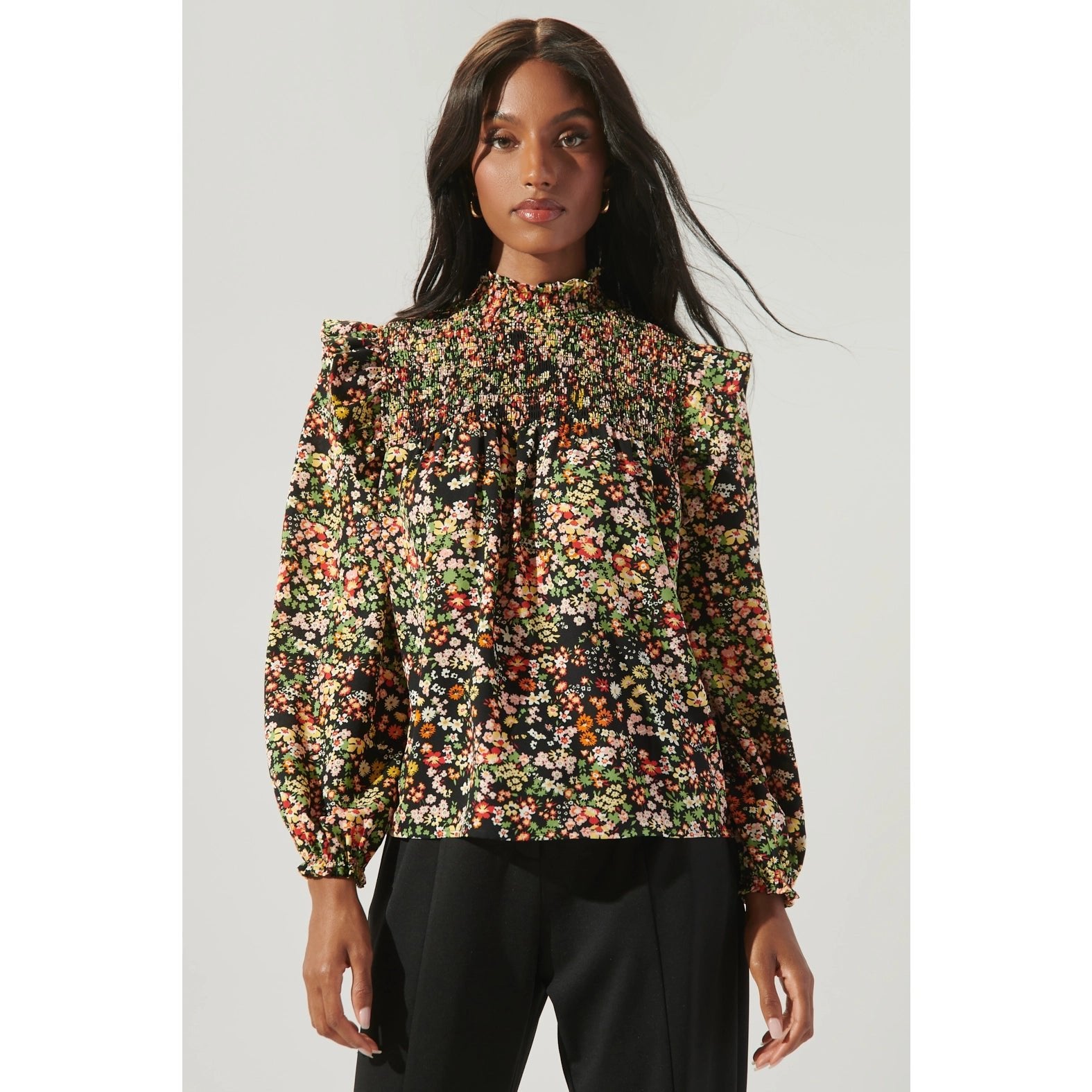 Naomi Smocked Blouse