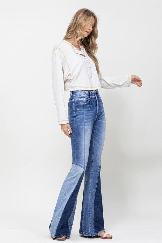 Panel Flare Jeans