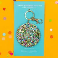 Confetti Circle Keychain