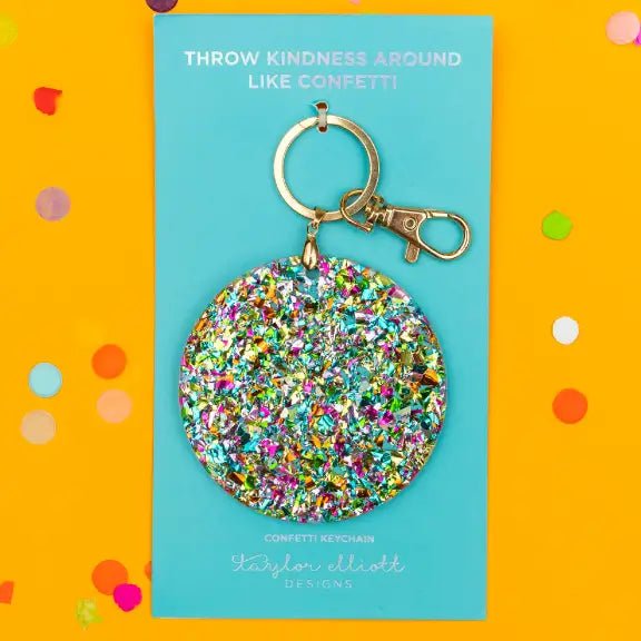 Confetti Circle Keychain