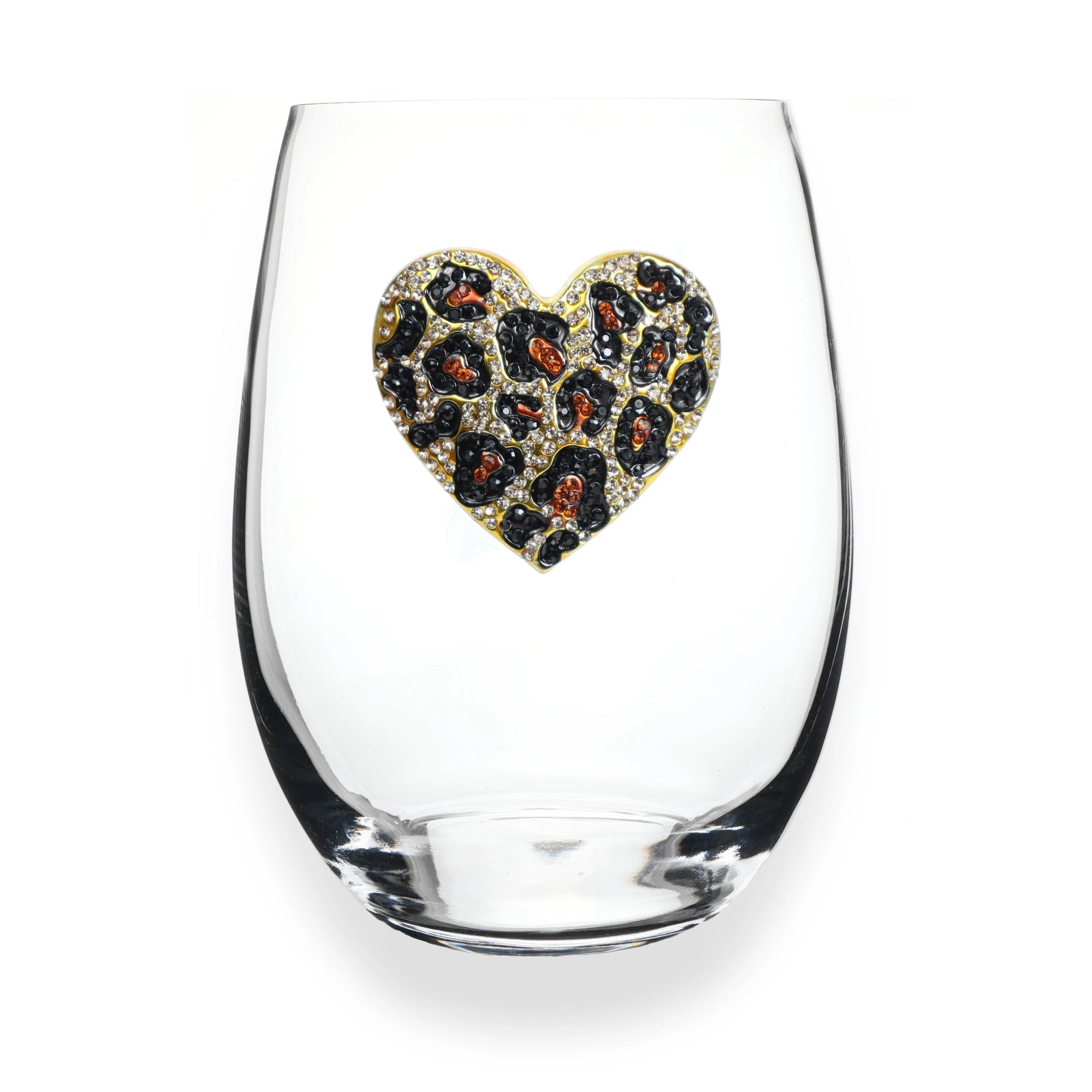 Jeweled Stemless Wine Glass