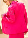 Hot Pink Rhinestone Blazer