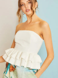 Ruffled Tube Top