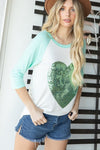Sequin Heart Top