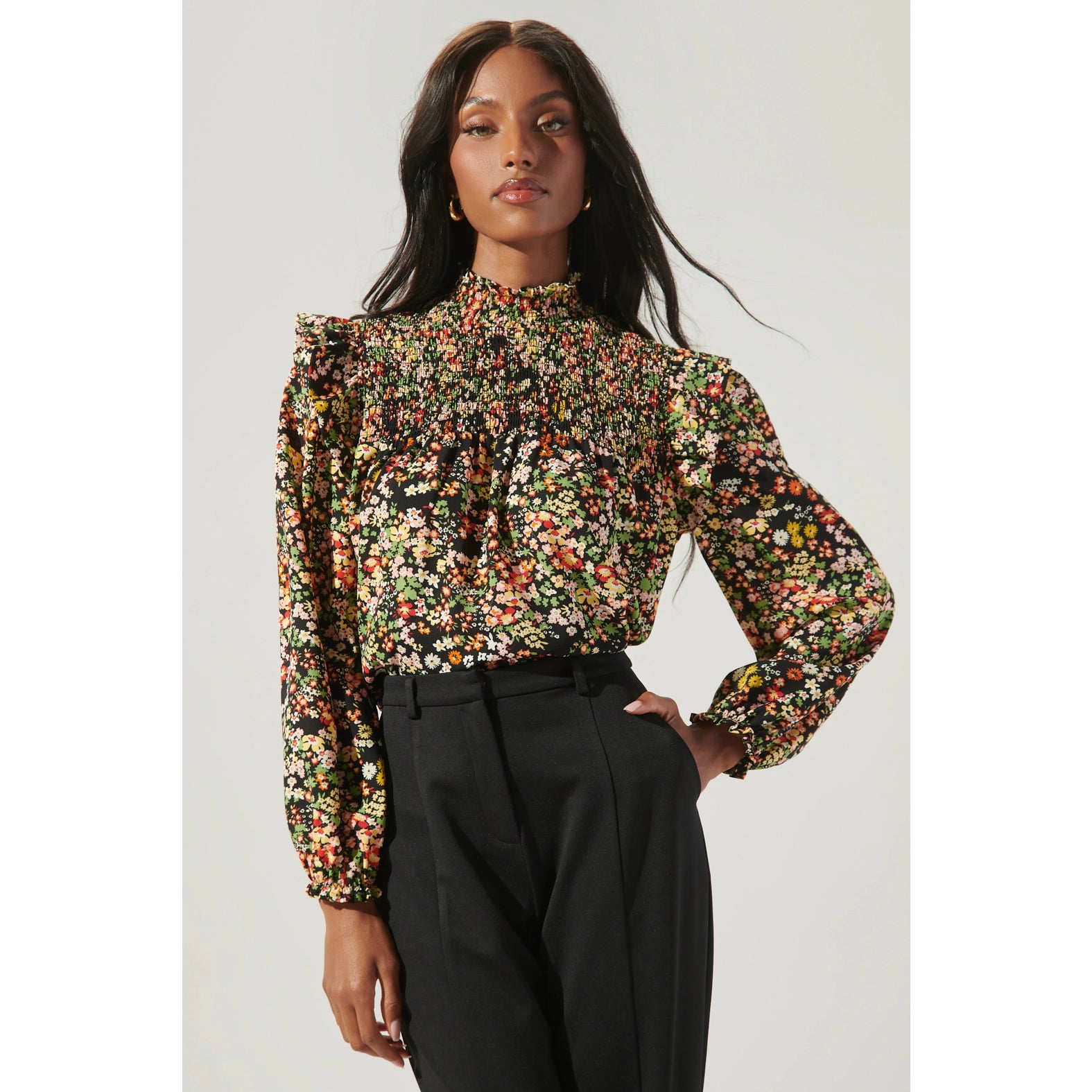 Naomi Smocked Blouse