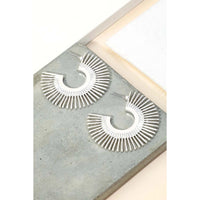 Circle Pine Hoop Earrings