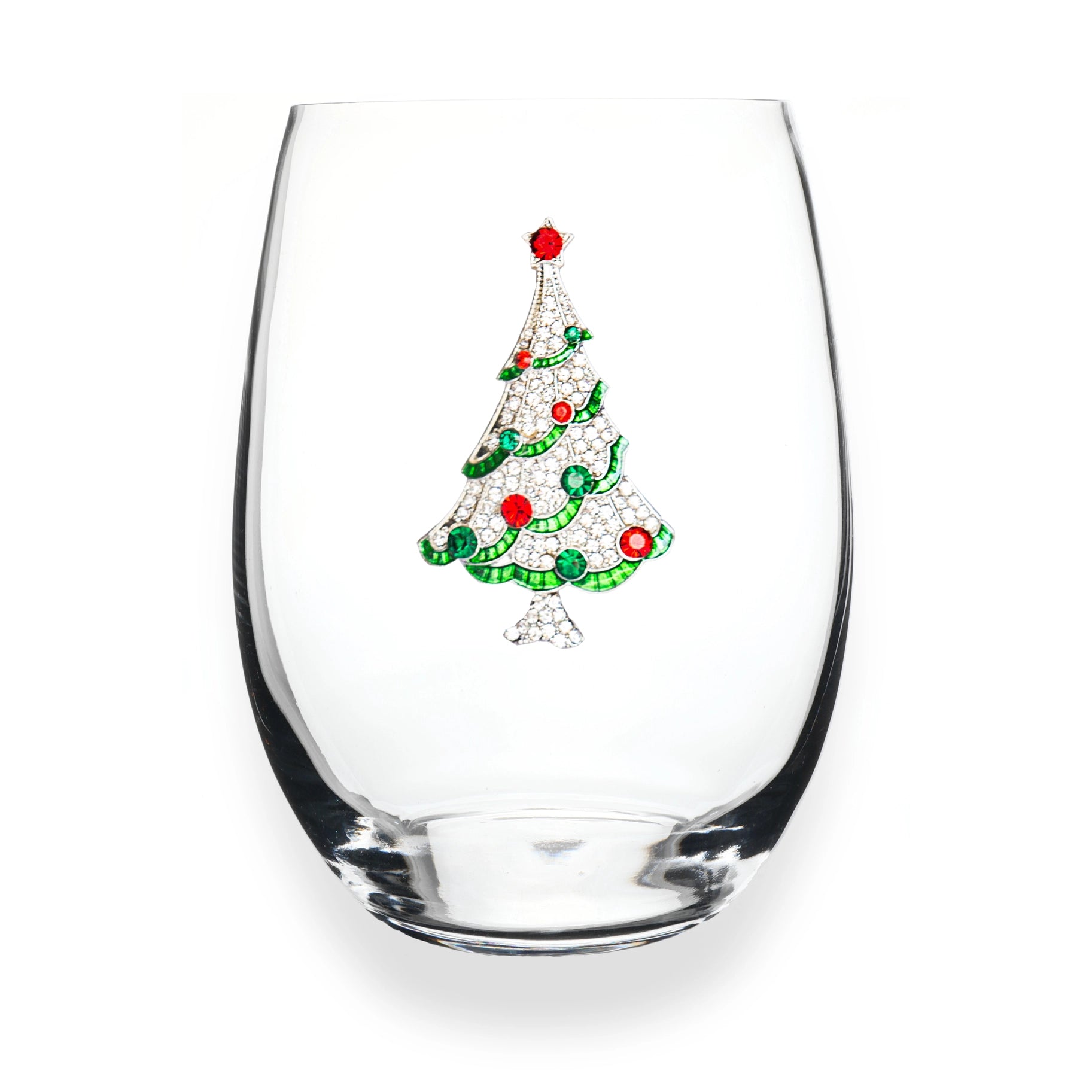 Jeweled Stemless Wine Glass